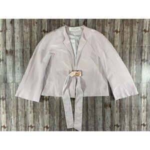 Jean Louis Scherrer Boutique  cotton silk Jacket size 44 US 8 color pink France